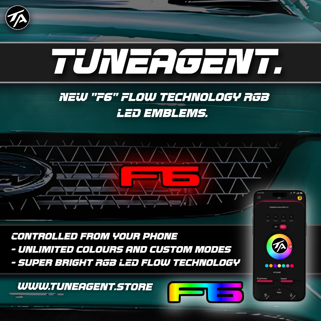 TuneAgent Flow LED RGB "F6" Emblem