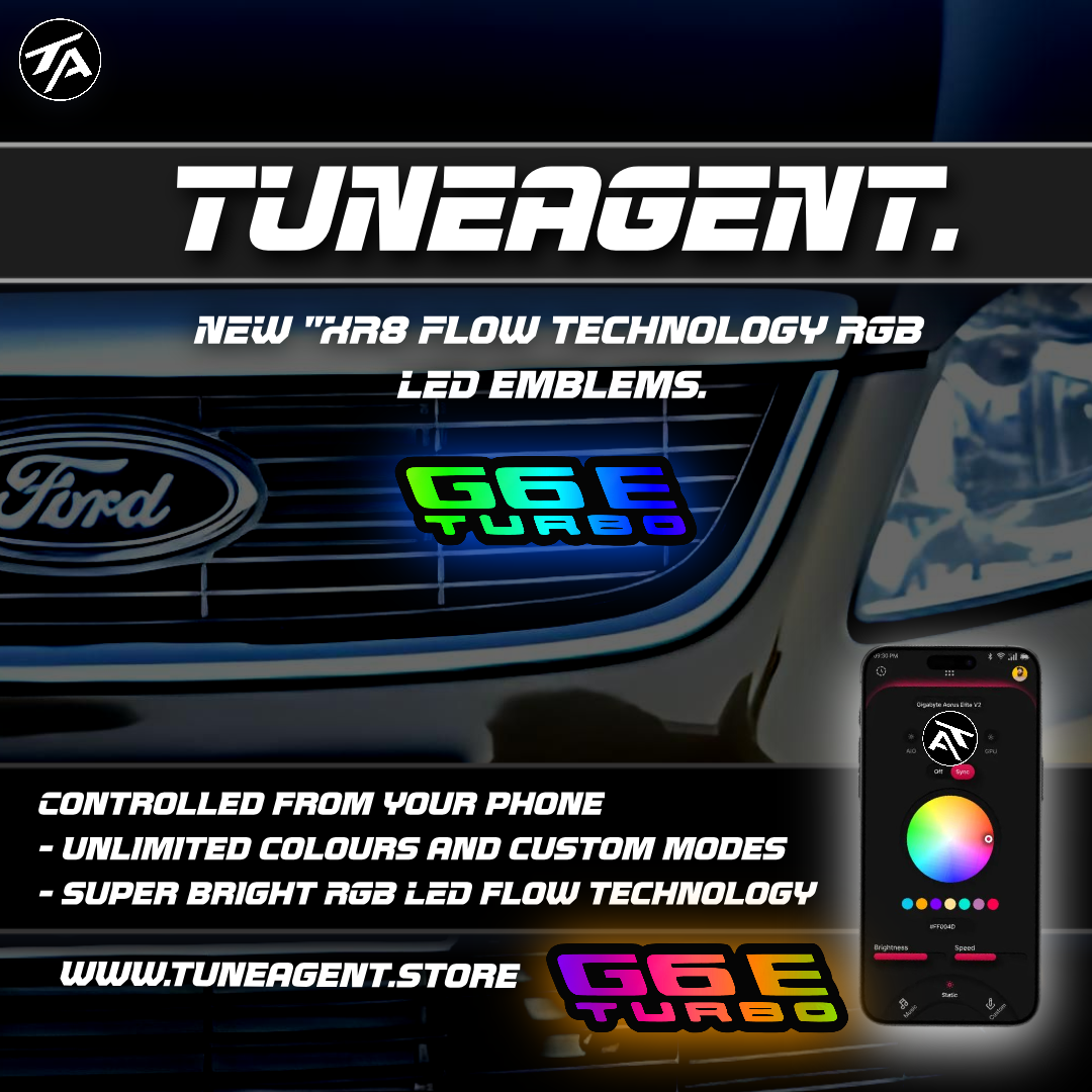 TuneAgent Flow LED RGB "G6E Turbo" Emblem