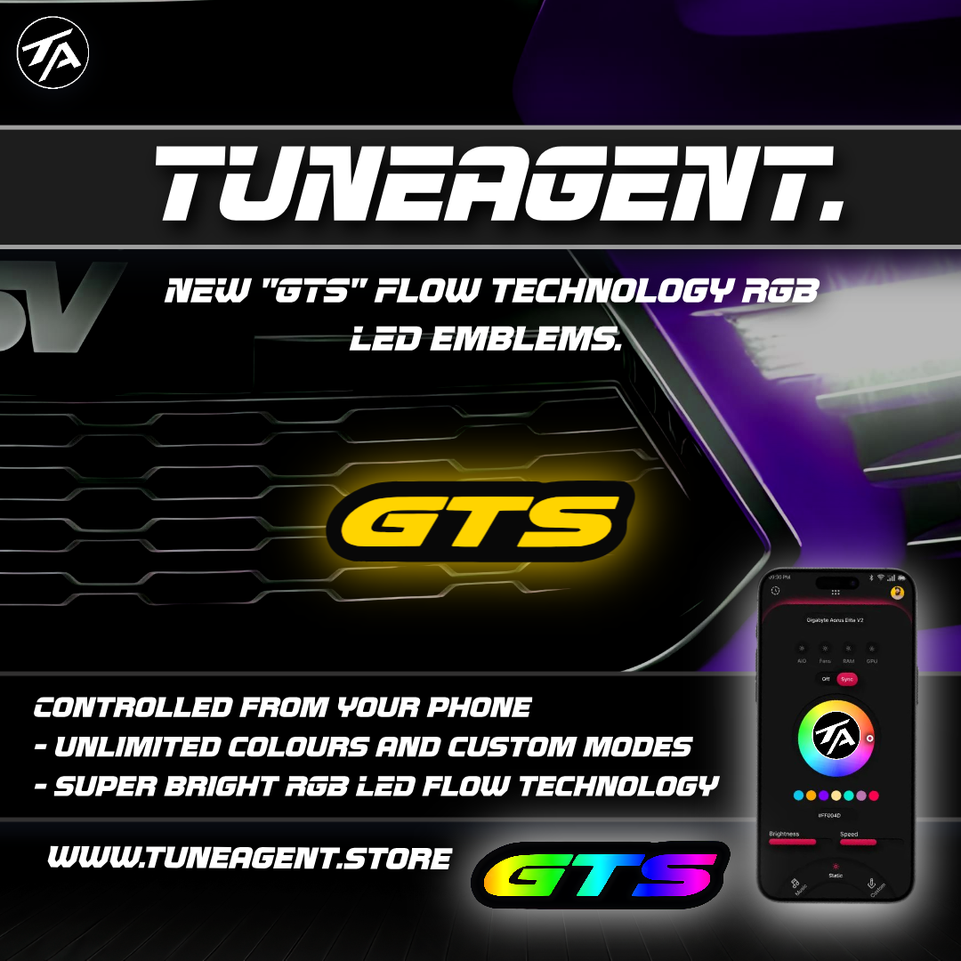 TuneAgent Flow LED RGB "GTS" Emblem