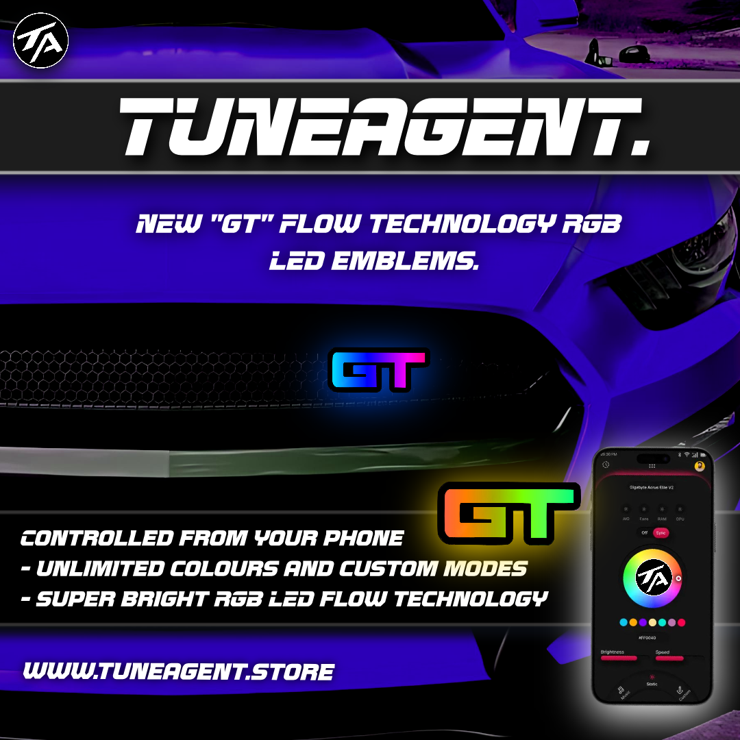 TuneAgent Flow LED RGB "GT" Emblem