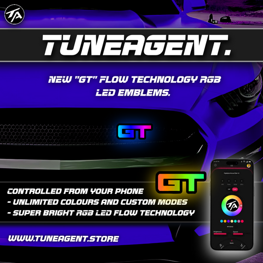 TuneAgent Flow LED RGB "GT" Emblem