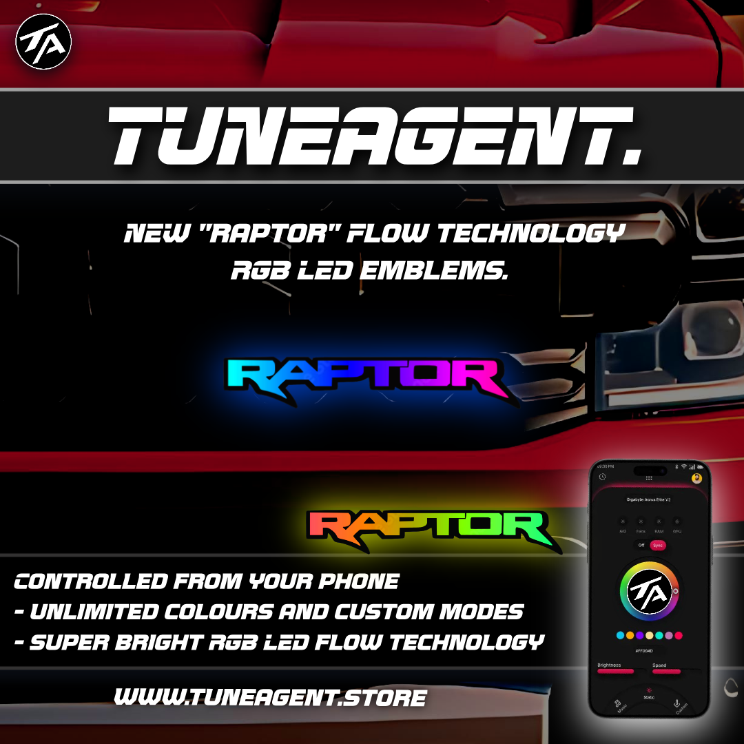 TuneAgent Flow LED RGB "Raptor" Emblem