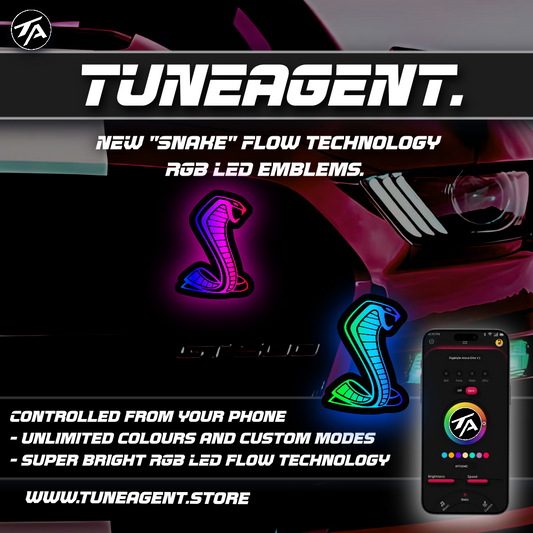 TuneAgent Flow LED RGB "Shelby" Emblem
