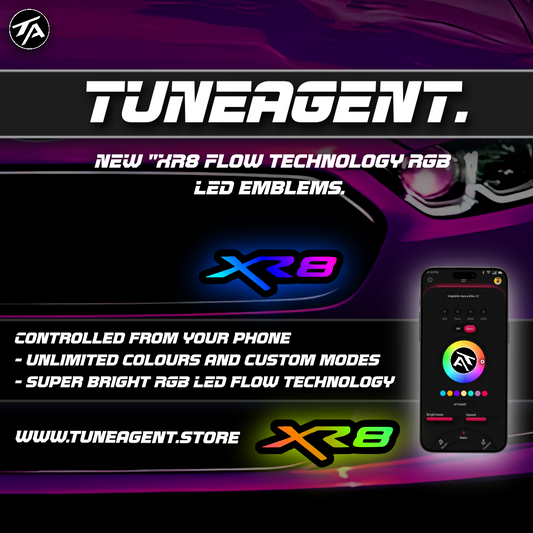TuneAgent Flow LED RGB "XR8" Emblem