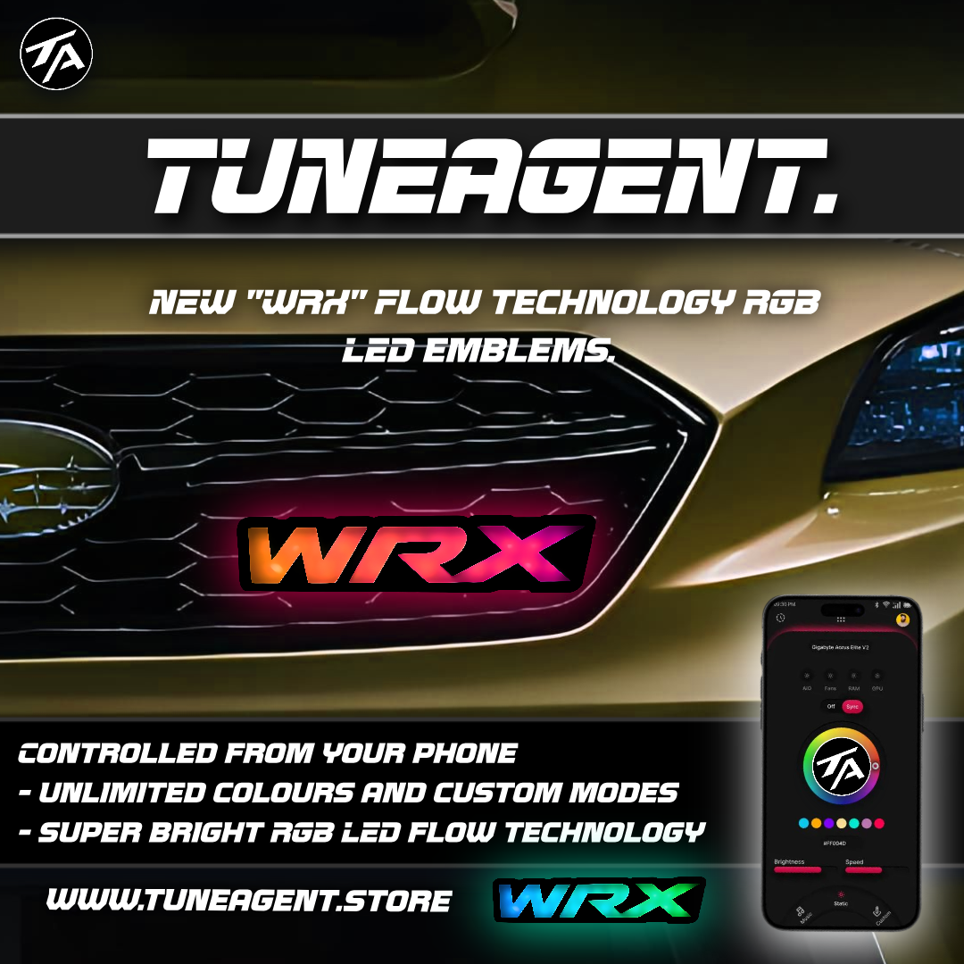 TuneAgent Flow LED RGB "WRX" Emblem