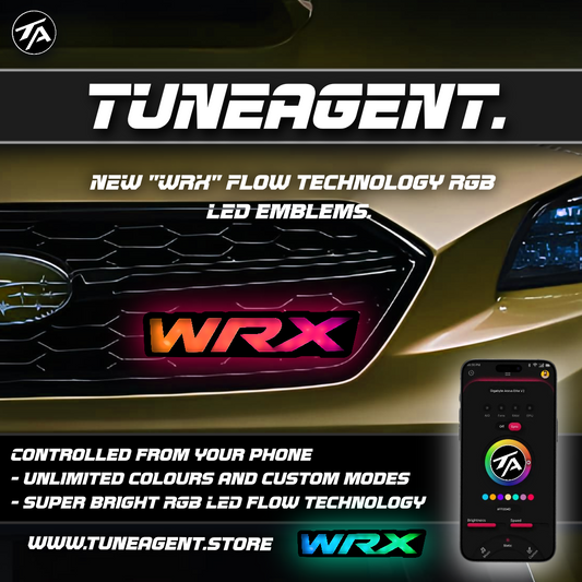 TuneAgent Flow LED RGB "WRX" Emblem