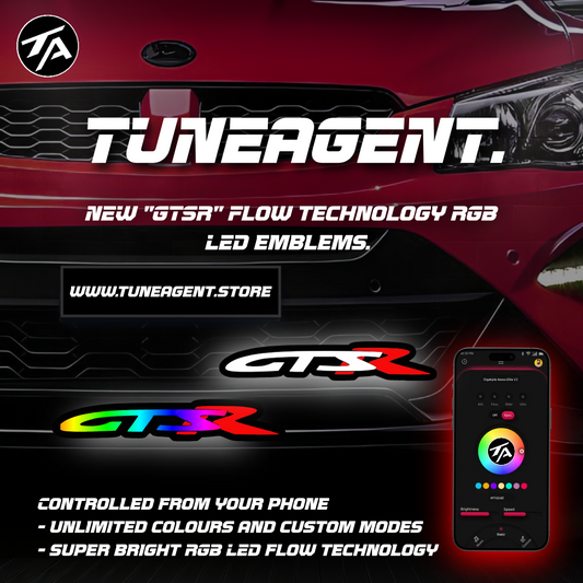 TuneAgent Flow LED RGB "GTSR" Emblem