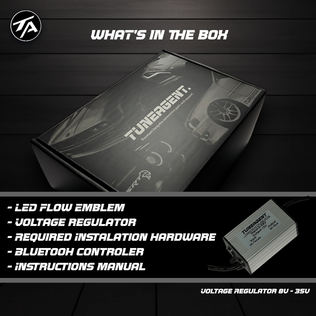 TuneAgent Flow LED RGB "F6" Emblem