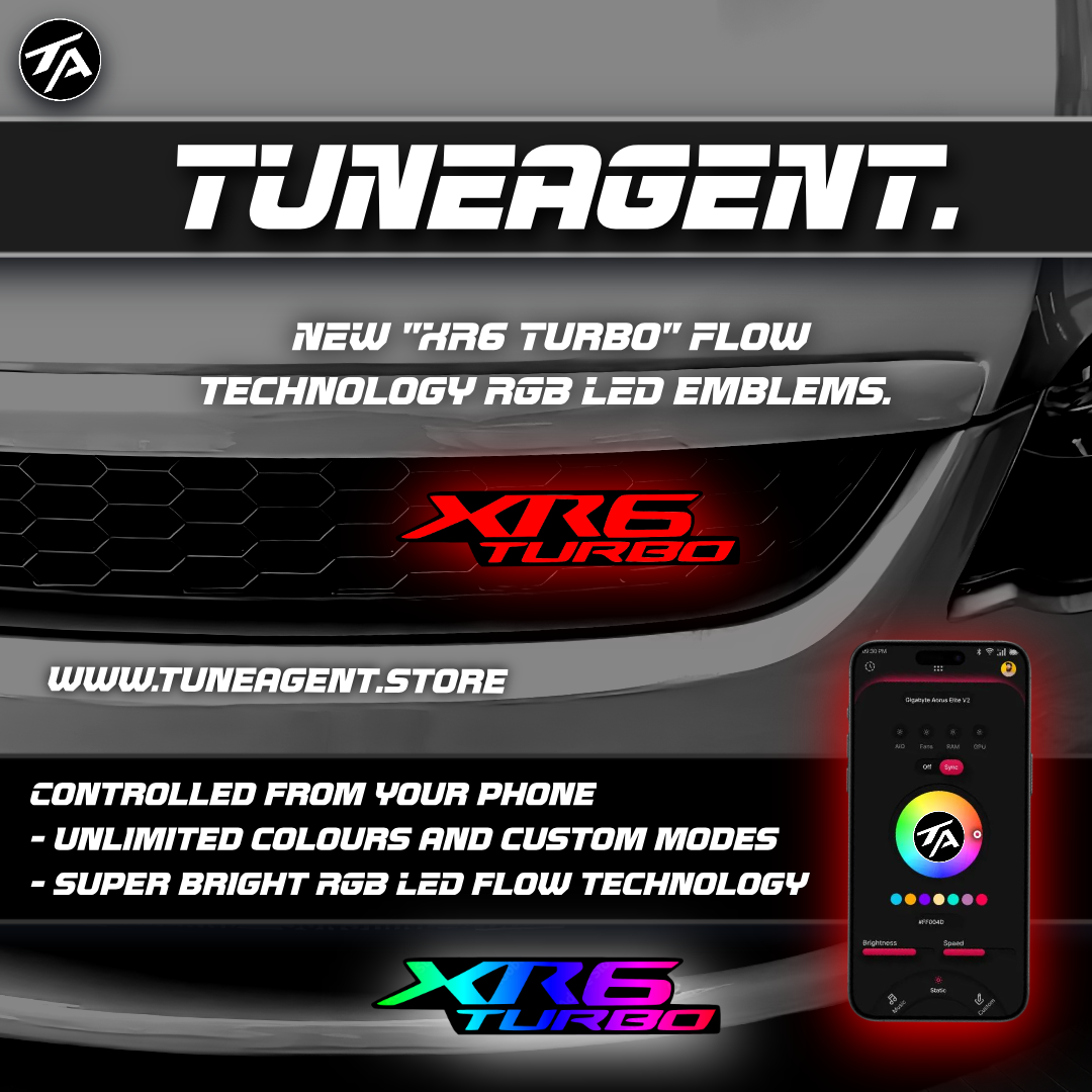 TuneAgent Flow LED RGB "XR6 Turbo" Emblem