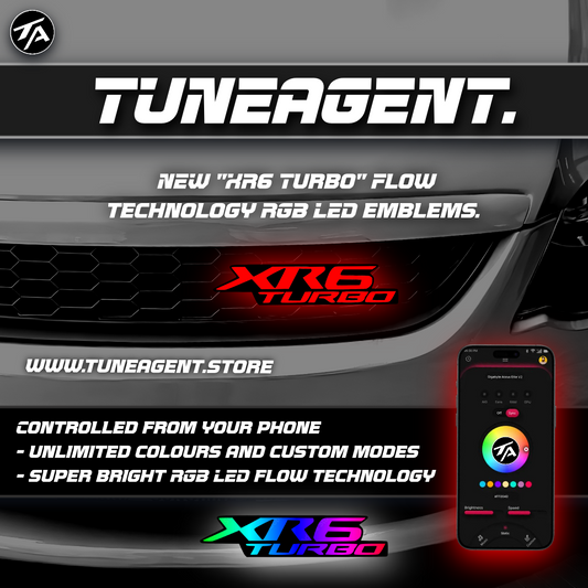 TuneAgent Flow LED RGB "XR6 Turbo" Emblem